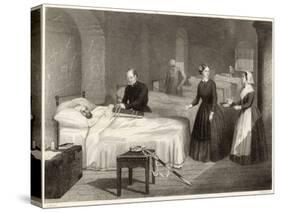In Scutari Florence Nightingale Assists While a Doctor Puts a Splint on a Patient's Arm-Greatbach-Stretched Canvas
