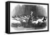 In Scutari Florence Nightingale Attends a Patient During the Night Round-null-Framed Stretched Canvas