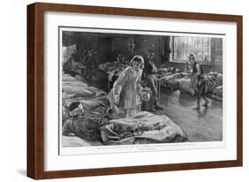 In Scutari Florence Nightingale Attends to a Patient-William Hatherell-Framed Photographic Print