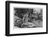 In Scutari Florence Nightingale Attends to a Patient-William Hatherell-Framed Photographic Print
