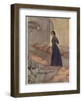 In Scutari Florence Nightingale Checks Patients During the Night-M.v. Wheelhouse-Framed Photographic Print