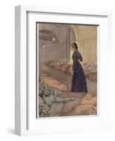 In Scutari Florence Nightingale Checks Patients During the Night-M.v. Wheelhouse-Framed Photographic Print