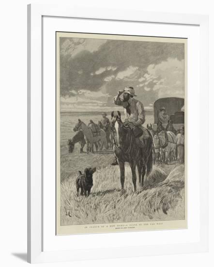 In Search of a New Home, a Scene in the Far West-John Charlton-Framed Giclee Print