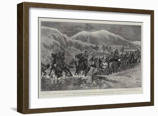 In Search of Miss Stone, the Departure of the American Mission from Seres to Djuma-Bali-John Charlton-Framed Giclee Print