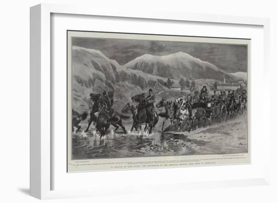 In Search of Miss Stone, the Departure of the American Mission from Seres to Djuma-Bali-John Charlton-Framed Giclee Print
