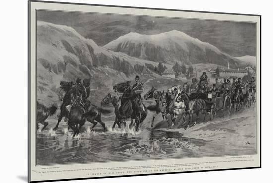 In Search of Miss Stone, the Departure of the American Mission from Seres to Djuma-Bali-John Charlton-Mounted Giclee Print