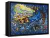 In Search of the Blue Dragon-Bill Bell-Framed Stretched Canvas