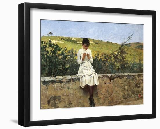 In Settignano Hills-Telemaco Signorini-Framed Giclee Print