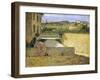 In Shadow of Villa-Silvestro Lega-Framed Giclee Print
