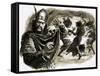 In Shakespeare's Play, Macbeth Meets Three Witches-C.l. Doughty-Framed Stretched Canvas