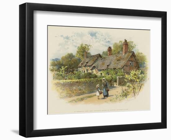 In Shakspere's Land, Anne Hathaway's Cottage at Shottery, Stratford-On-Avon-William Stephen Coleman-Framed Giclee Print