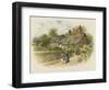 In Shakspere's Land, Anne Hathaway's Cottage at Shottery, Stratford-On-Avon-William Stephen Coleman-Framed Giclee Print