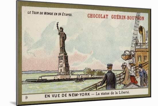 In Sight of New York - the Statue of Liberty-null-Mounted Giclee Print