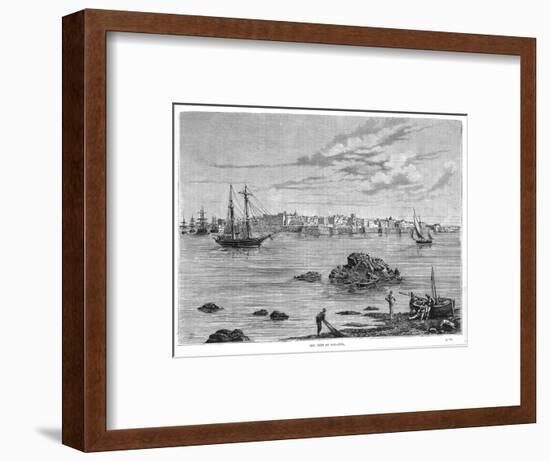 In Southern Italy: the Harbour Seen from the Sea-null-Framed Art Print