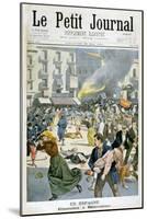 In Spain, Riots Break Out in Barcelona, 1901-null-Mounted Giclee Print