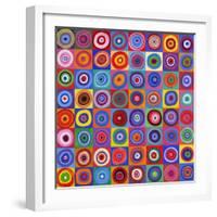 In Square Circle 64 after Kandinsky, 2012-David Newton-Framed Giclee Print