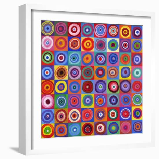 In Square Circle 64 after Kandinsky, 2012-David Newton-Framed Giclee Print