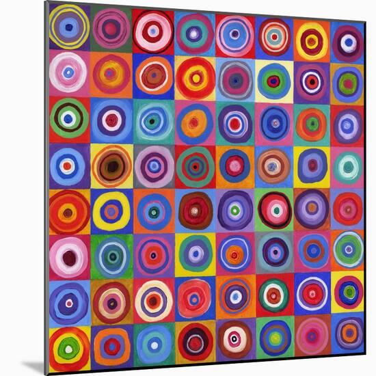 In Square Circle 64 after Kandinsky, 2012-David Newton-Mounted Giclee Print