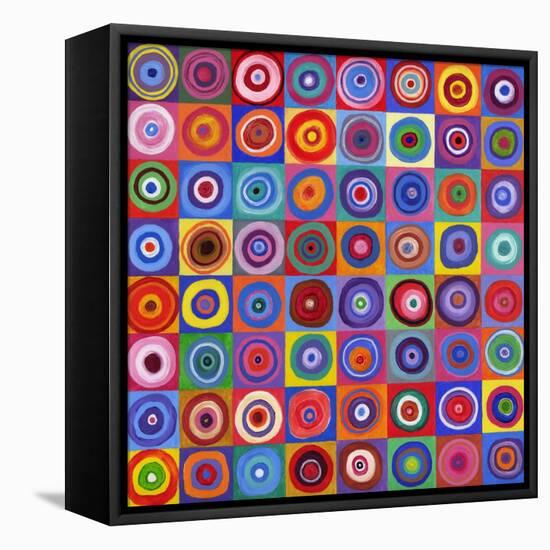 In Square Circle 64 after Kandinsky, 2012-David Newton-Framed Stretched Canvas