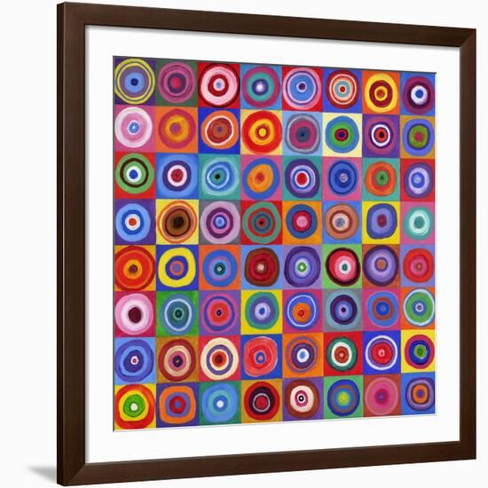 In Square Circle 64 after Kandinsky, 2012-David Newton-Framed Giclee Print