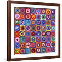 In Square Circle 64 after Kandinsky, 2012-David Newton-Framed Giclee Print