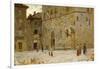 In Square in Volterra-Francesco Gioli-Framed Giclee Print