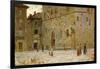 In Square in Volterra-Francesco Gioli-Framed Giclee Print