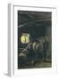 In Stable, 1883-1886-Giovanni Segantini-Framed Premium Giclee Print