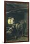 In Stable, 1883-1886-Giovanni Segantini-Framed Giclee Print