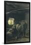 In Stable, 1883-1886-Giovanni Segantini-Framed Giclee Print