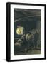 In Stable, 1883-1886-Giovanni Segantini-Framed Giclee Print