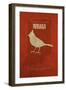 IN State Minimalist Posters-Red Atlas Designs-Framed Giclee Print