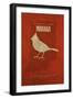 IN State Minimalist Posters-Red Atlas Designs-Framed Giclee Print