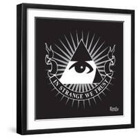 In Strange We Trust-Emily the Strange-Framed Premium Giclee Print