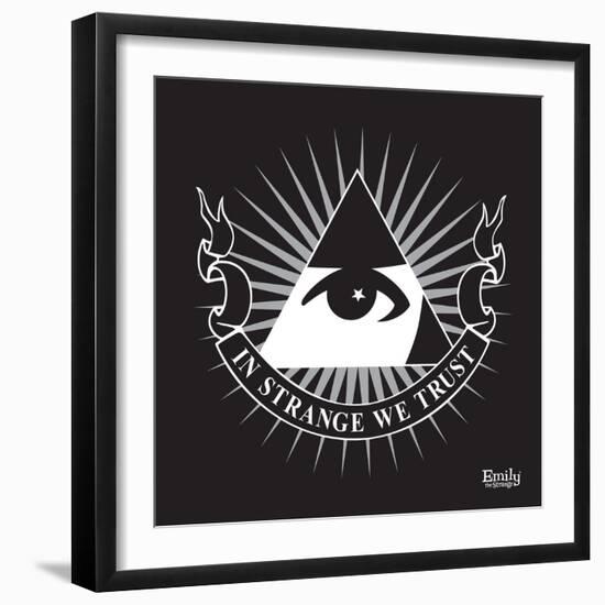 In Strange We Trust-Emily the Strange-Framed Premium Giclee Print