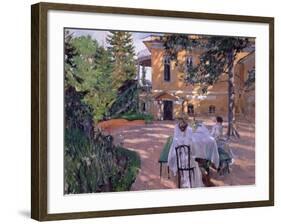 In Summer, 1909-Sergei Arsenevich Vinogradov-Framed Giclee Print