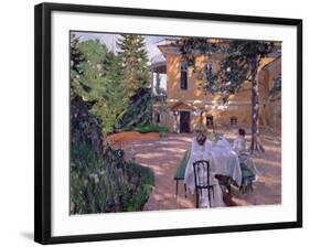 In Summer, 1909-Sergei Arsenevich Vinogradov-Framed Giclee Print