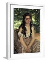 In Summer (Lise or the Gypsy)-Pierre-Auguste Renoir-Framed Art Print