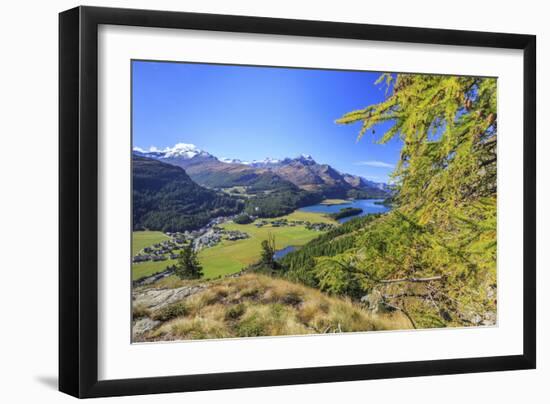 In Summer the Engadine Valley Becomes a Paradise for Mountain Lovers with Larch Forests-Roberto Moiola-Framed Photographic Print