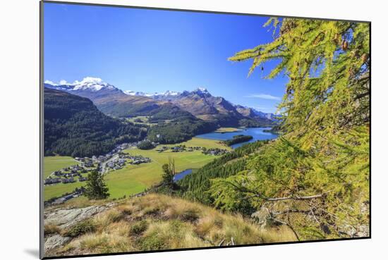 In Summer the Engadine Valley Becomes a Paradise for Mountain Lovers with Larch Forests-Roberto Moiola-Mounted Photographic Print