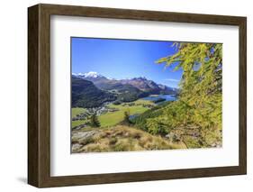 In Summer the Engadine Valley Becomes a Paradise for Mountain Lovers with Larch Forests-Roberto Moiola-Framed Photographic Print