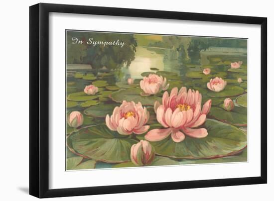 In Sympathy, Water Lilies-null-Framed Art Print