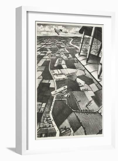 In the Air, 1917 (Litho)-Christopher Richard Wynne Nevinson-Framed Giclee Print