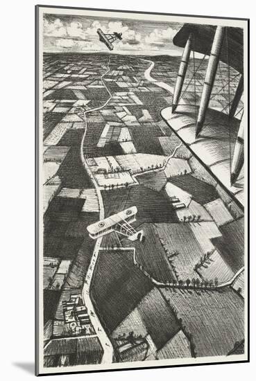 In the Air, 1917 (Litho)-Christopher Richard Wynne Nevinson-Mounted Giclee Print