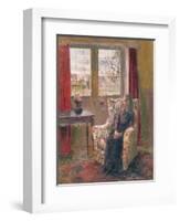 In the Armchair by the Window-Joyce Haddon-Framed Giclee Print