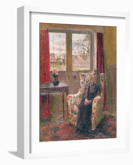 In the Armchair by the Window-Joyce Haddon-Framed Giclee Print