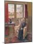In the Armchair by the Window-Joyce Haddon-Mounted Giclee Print