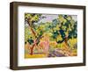 In the Artist's Garden at Choisel, C.1935 (Oil on Canvas)-Louis Valtat-Framed Giclee Print