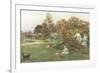 In the Artist's Garden, Yapton, Sussex-Thomas J. Lloyd-Framed Giclee Print