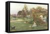 In the Artist's Garden, Yapton, Sussex-Thomas J. Lloyd-Framed Stretched Canvas